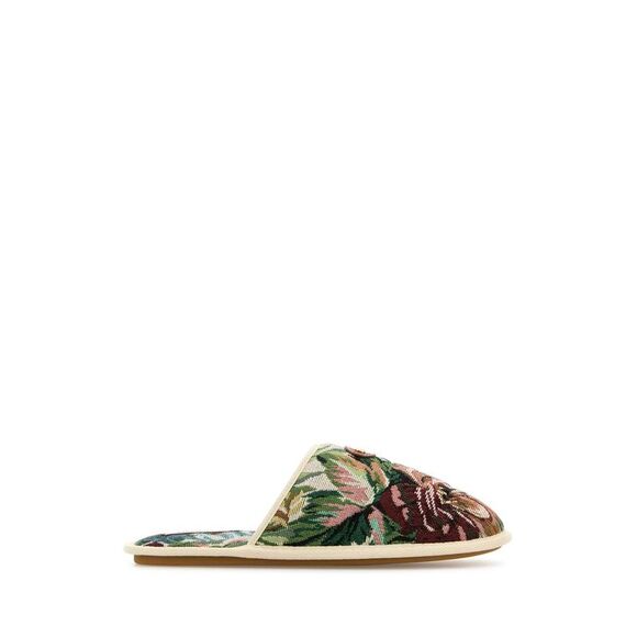 Valentino Garavani Men Printed Fabric Ta Chambre Slippers